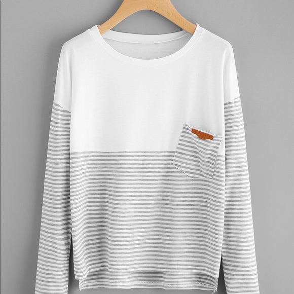 Tops - Basic long sleeve striped tee